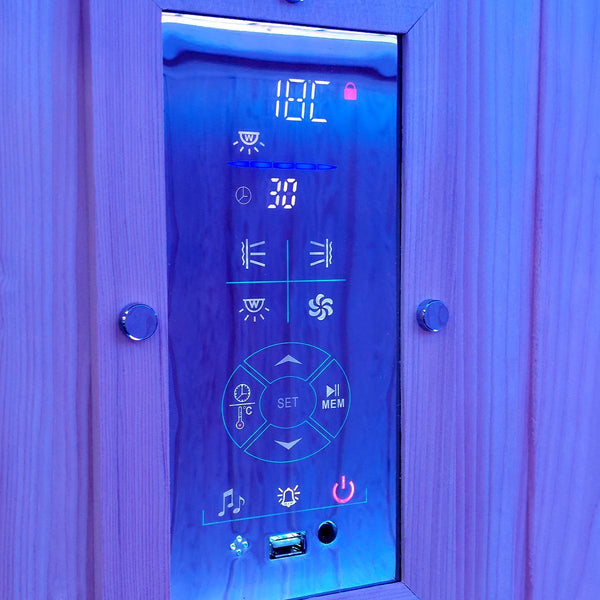 KY007 - Grand 1500mm x 1500mm Infrared Sauna with Premium Features