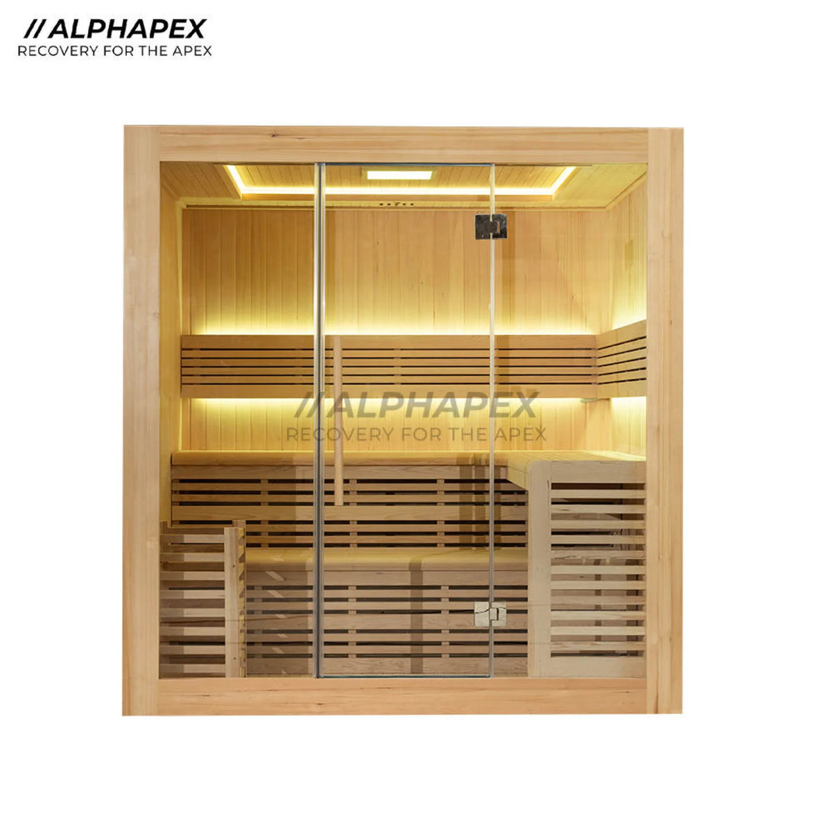 ALPHAPEX 4 to 5 Person Indoor Infrared Sauna: Spacious Tranquility and Advanced Wellness