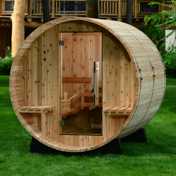 Almost Heaven Audra Canopy Barrel Sauna: The Perfect Blend of Tradition and Comfort
