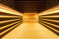 ALPHAPEX Box Sauna - Luxury Full-Spectrum Infrared Sauna for 4-6 People with Red Cedar Elegance