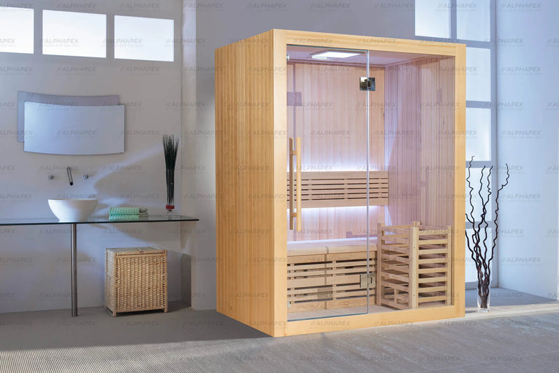 ALPHAPEX 1 to 2 Person Indoor Infrared Sauna: Sophistication and Wellness Combined