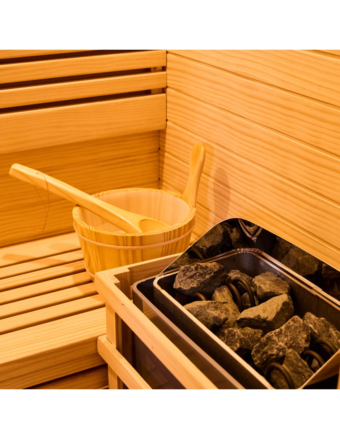 Pure Sauna Dharani S2 Outdoor Full Body Sauna: Intimate Madera Wellness for 2 Persons