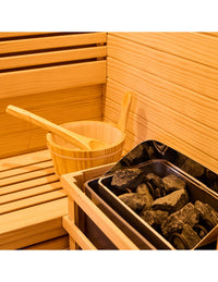 Pure Sauna Dharani S2 Outdoor Full Body Sauna: Intimate Madera Wellness for 2 Persons