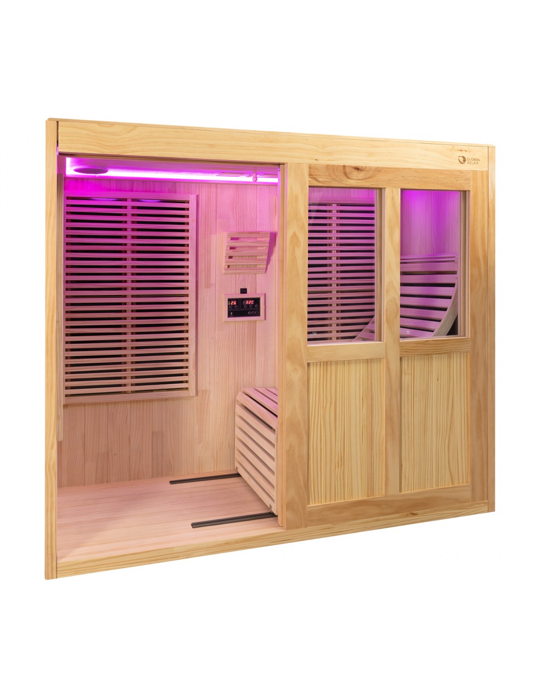 Pure Sauna Dharani Reclining: Full Body Madera Infrared Sauna with 5-Year Official Warranty