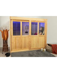 Pure Sauna Dharani Reclining: Full Body Madera Infrared Sauna with 5-Year Official Warranty