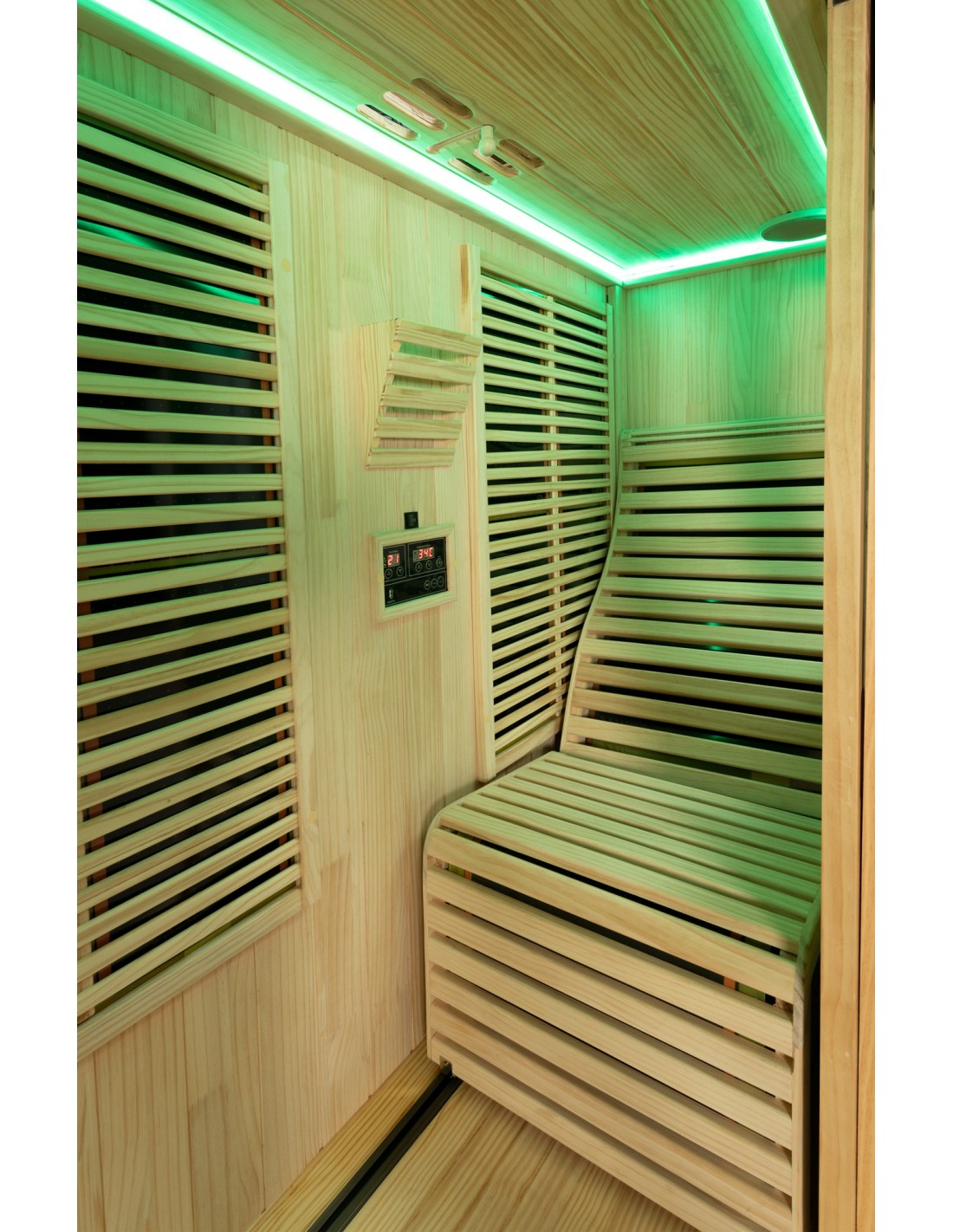 Pure Sauna Dharani Reclining: Full Body Madera Infrared Sauna with 5-Year Official Warranty