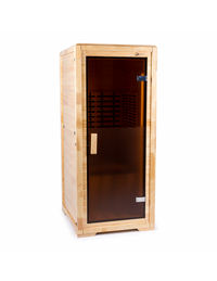 Pure Sauna Dharani Full Body Sauna: Timeless Madera Finish with 5-Year Warranty