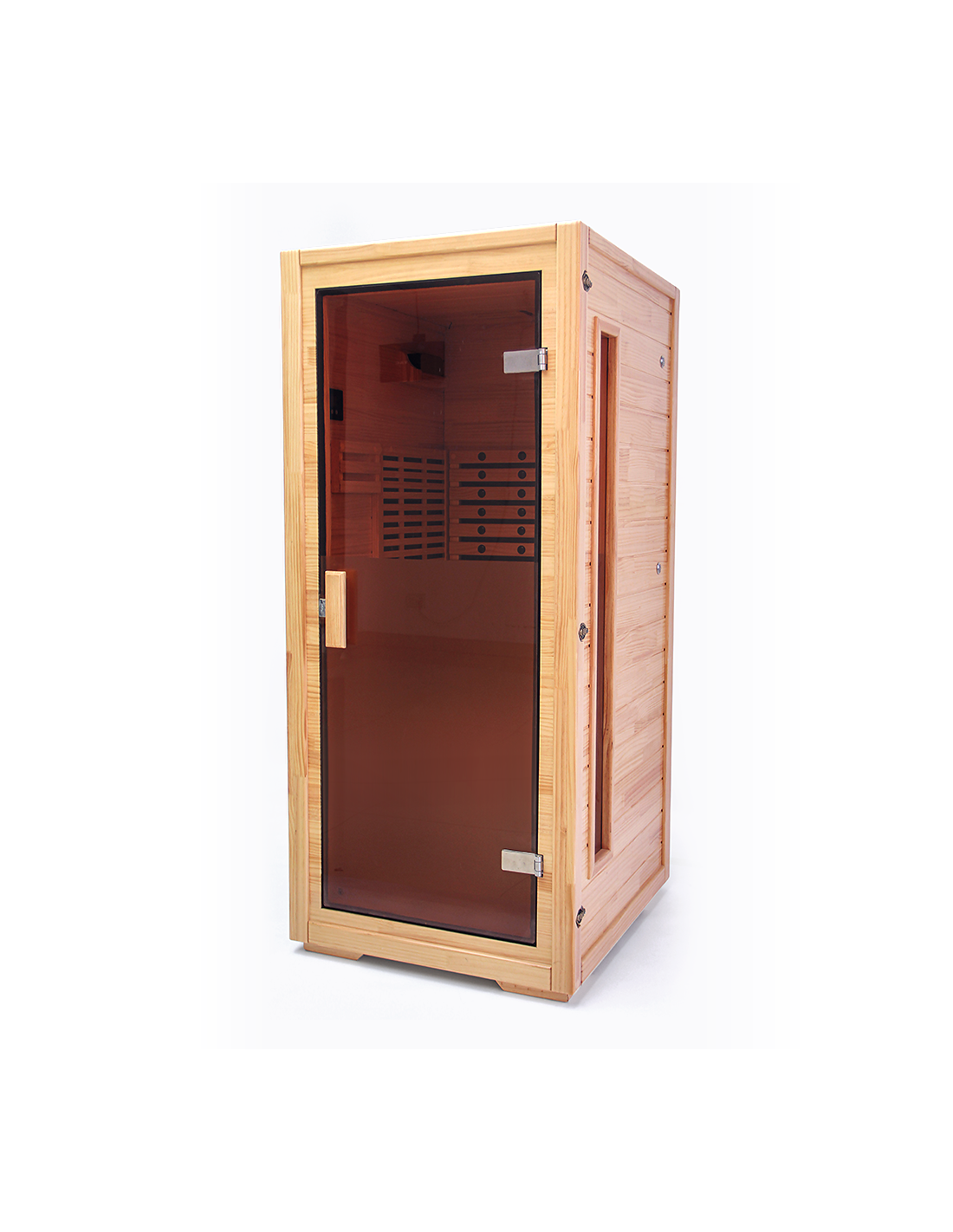 Pure Sauna Dharani Full Body Sauna: Timeless Madera Finish with 5-Year Warranty