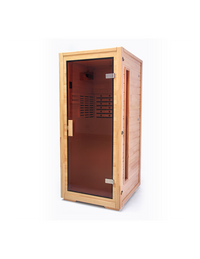 Pure Sauna Dharani Full Body Sauna: Timeless Madera Finish with 5-Year Warranty