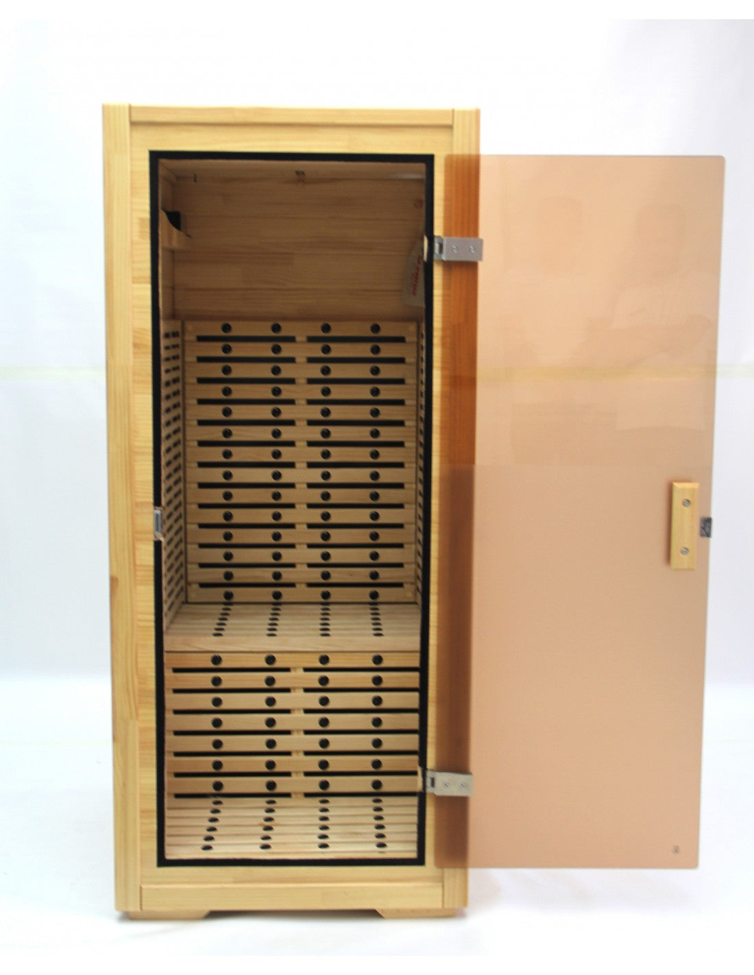 Pure Sauna Dharani Full Body Sauna: Timeless Madera Finish with 5-Year Warranty