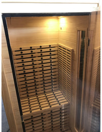 Pure Sauna Dharani Full Body Sauna: Timeless Madera Finish with 5-Year Warranty