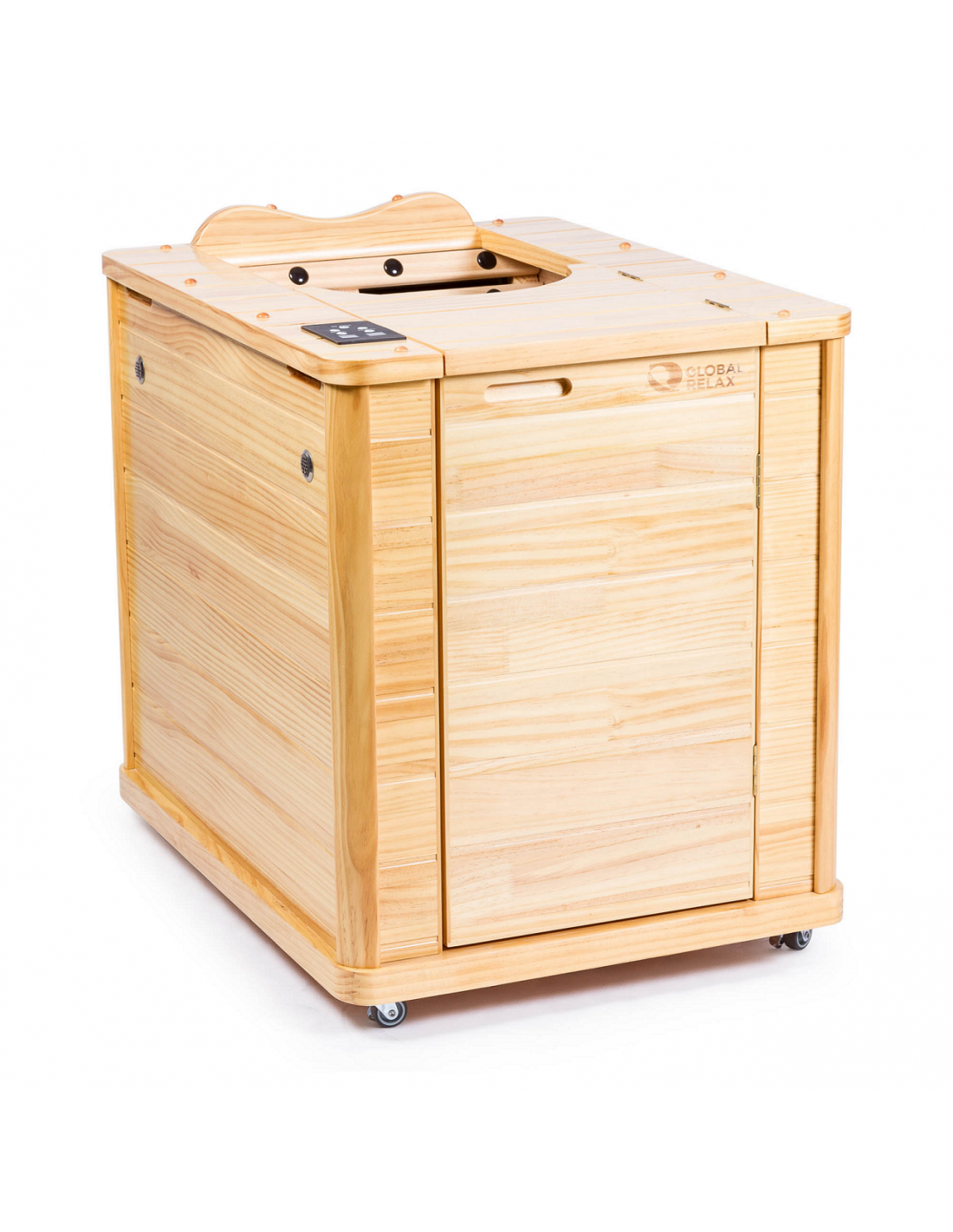 Pure Sauna Dharani Half Body Sauna: Compact Madera Wellness with 5-Year Warranty