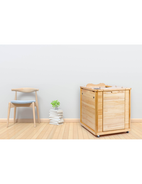 Pure Sauna Dharani Half Body Sauna: Compact Madera Wellness with 5-Year Warranty