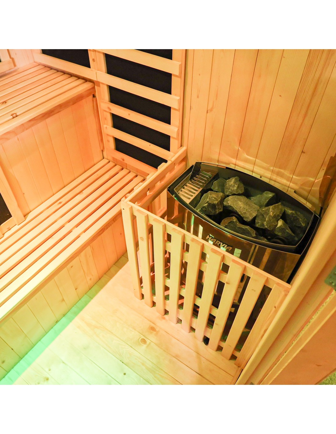 Pure Sauna Dharani Outdoor: 4-5 Person Madera Outdoor Infrared Sauna