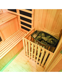 Pure Sauna Dharani Outdoor: 4-5 Person Madera Outdoor Infrared Sauna