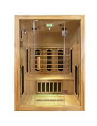 Pure Sauna Dharani S3: 3-Person Madera Full Body Infrared Sauna with 5-Year Official Warranty