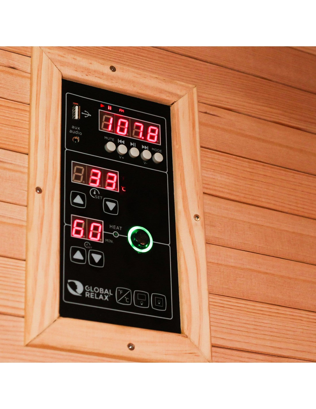 Pure Sauna Dharani S3: 3-Person Madera Full Body Infrared Sauna with 5-Year Official Warranty