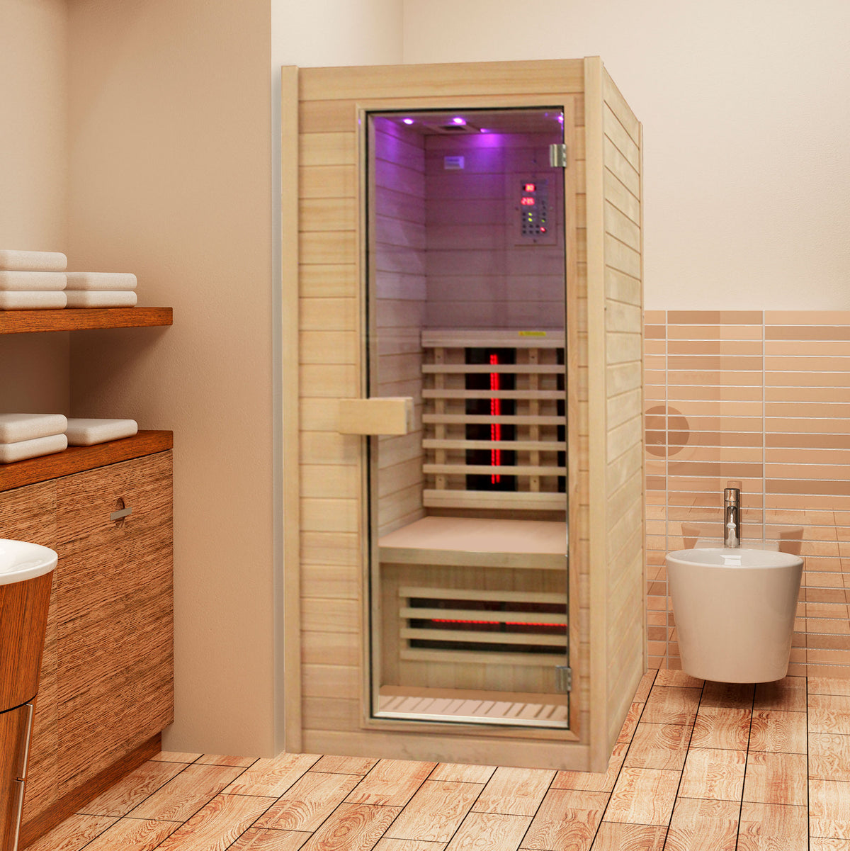 KY001 - Compact Personal Infrared Sauna (900mm x 900mm)