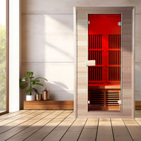 KY005 - Spacious 1100mm x 1000mm Infrared Sauna with Energy Efficiency